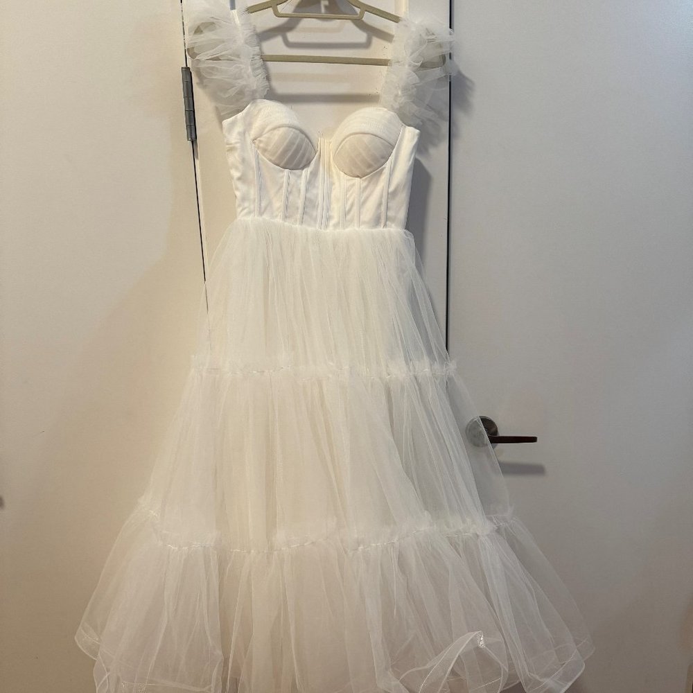 White Tulle Dress from Ava Gowns